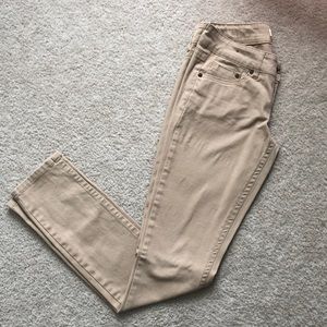 Skinny leg Khaki pants